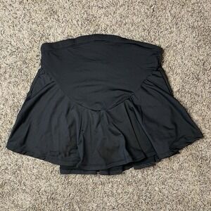 Shein Maternity Skort Womens Small Black Athletic Workout Activewear Mini Skirt